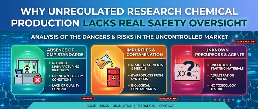 Why Unregulated Research Chemical Production Lacks Real Safety Oversight