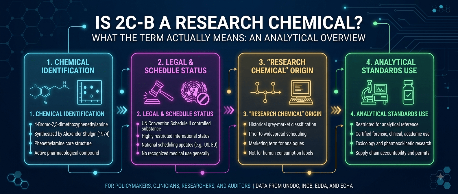 Is 2C-B a Research Chemical? What the Term Actually Means