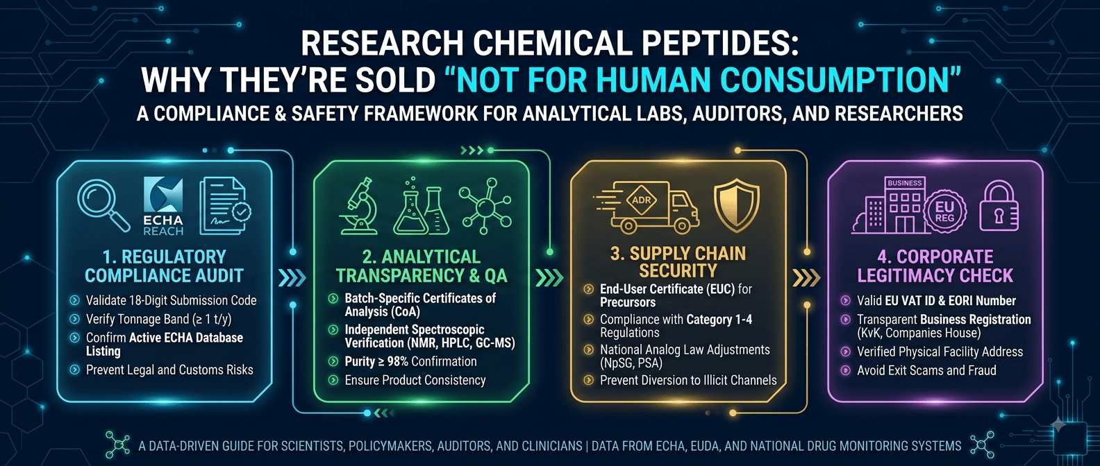 Research Chemical Peptides: Why They’re Sold “Not for Human Consumption”